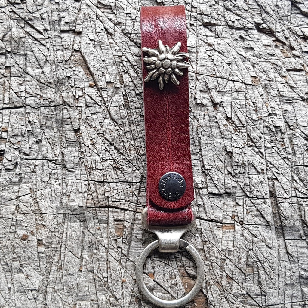Schlüsselanhänger SLING, Edelweiß, messing