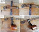 Krughalter,Fb:schwarz ,Leder,Mittelalter,Larp,Wikinger,Cosplay