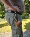 Krughalter CERVO,Zier-Beschlag Hirsch,Leder,Mittelalter,Tracht,L
