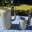 Krughalter CERVO,Zier-Beschlag Hirsch,Leder,Mittelalter,Tracht,L