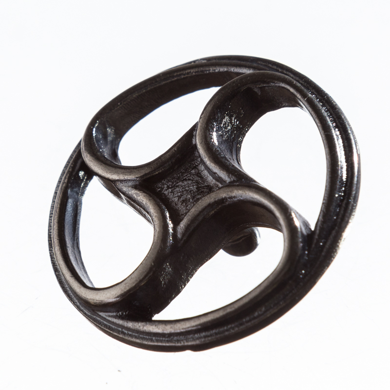 Wheel, eisenfarbener STEAMPUNK-Beschlag