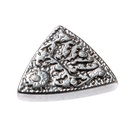 silberfarbene Mittelalter Gürtelspitze 4cm