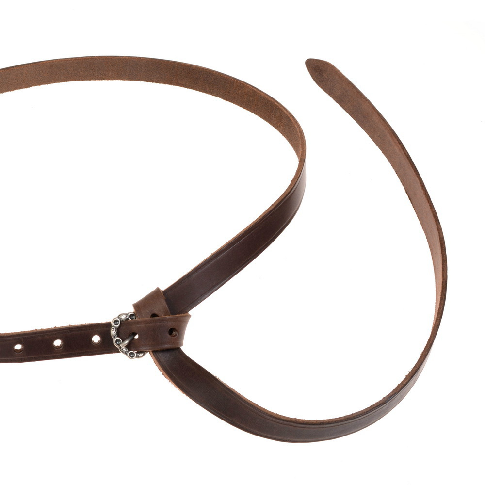 Spätmittelalter-Gürtel aus Leder - 2 cm 3