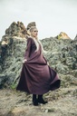 Unterkleid "Silke" braun langarm bodenlang 100% Baumwolle Leonardo Carbone 4899d