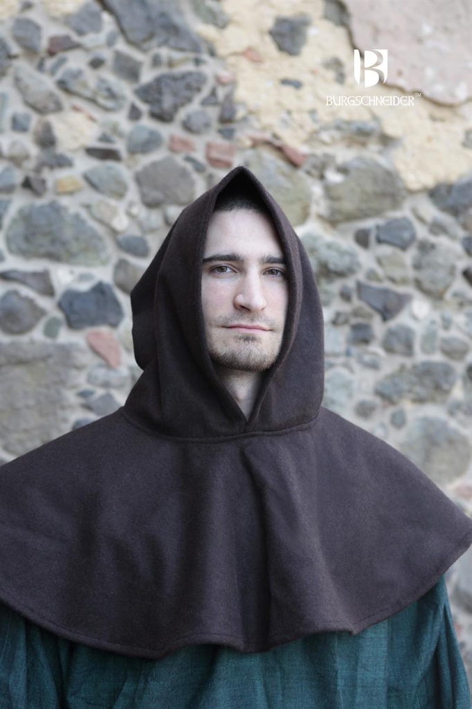 Gugel Cuculus, Braun Mittelalterliches vom Burgschneider