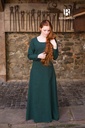 Unterkleid Freya - Grün: Authentisches Untergewand für LARP und Reenactment