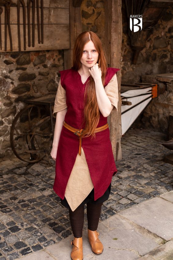 [14398-003] Tunika Meril in Wolle Rot - Miss Viscid Designs von Burgschneider (S)