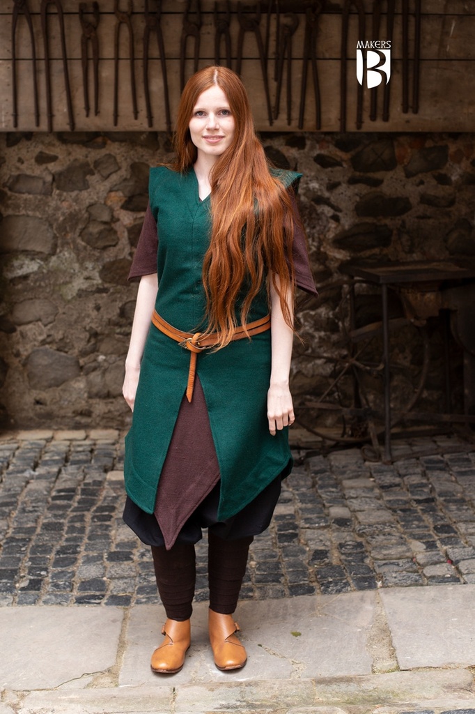 [14399-002] Tunika Meril in Grün Wolle - Miss Viscid Designs von Burgschneider (M)