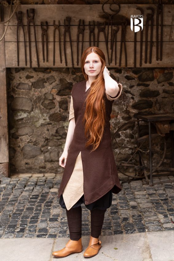 [14401-003] Tunika Meril in Wolle Braun - Miss Viscid Designs von Burgschneider (S)