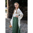 Bluse mit weiten Trompetenärmeln für Mittelalter & Larp