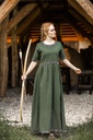 Edles Kurzarmkleid „Ennlin“ – Mittelalterliche Eleganz in Grün