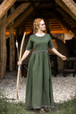 Mittelalterkleid Überkleid "Enna" kurzarm mit Borte