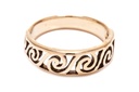 Ring 'Meena' mit Spiralmuster aus Bronze Bronzering