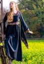 Edles Viskose-Kleid in Schwarz – Eleganz im mittelalterlichen Stil