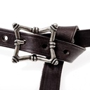 Renaissance Ledergürtel in zwei Längen, 2,0 cm breit - Accessoire für Mittelalter Reenactment, Larp & Fantasy Gewandung