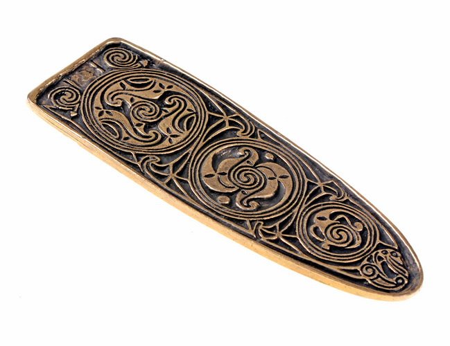 [31658-002] Riemenende "Lagore"  für 3 cm Gürtel  (silber)