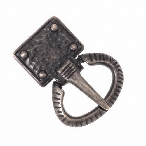 [31659-002] Frühmittelalterliche Schnalle  für 3 cm Gürtel - Mittelalter, Reenactment und Larp (silber)