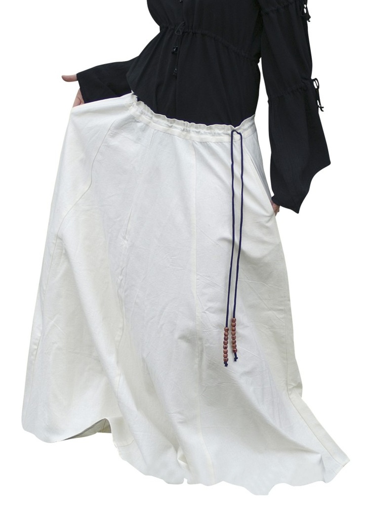 [31974-001] Mittelalterlicher Rock weit ausgestellt, 100% Baumwolle  Mittelalter Kostüm Historisches Gewand (S)