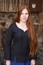 Mittelalterbluse Lysia schwarz 100% Baumwolle Mittelalter Larp