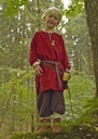Kinder Tunika Arn rot, Baumwolle - Gewand für Mittelalter, Larp und Reenactment