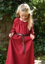 Kinder Mittelalterkleid Ana rot 100% Baumwolle - Gewand für Mittelalter, Larp und Reenactment