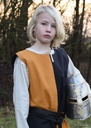 Kinder Waffenrock Lucas schwarz-gelb geviert - Gewand für Mittelalter, Larp und Reenactment