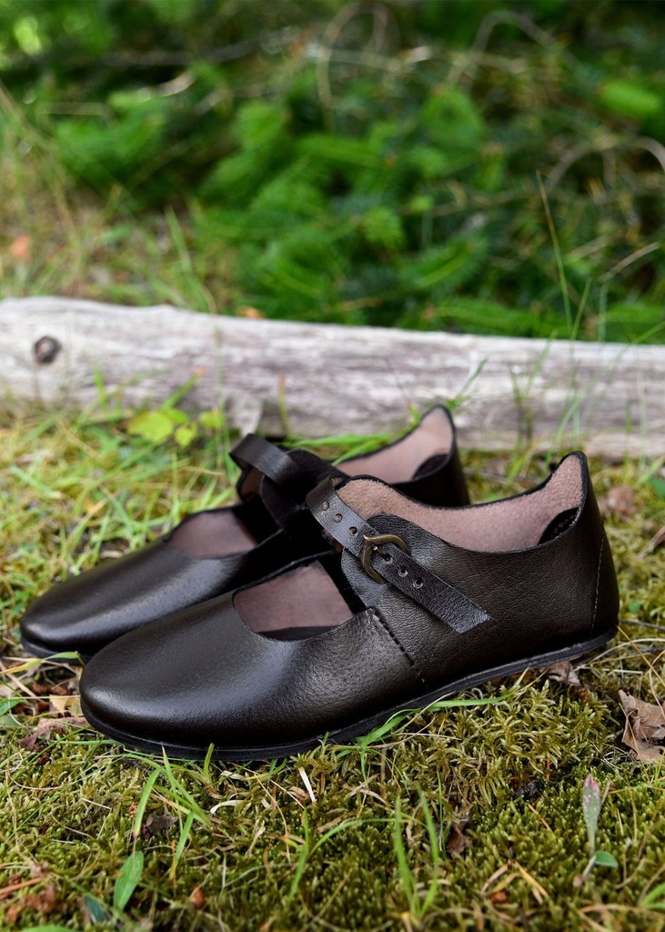 [32040-001] Riemenschuhe mit Schnalle - Mittelalterliches Schuhwerk für Larp & Reenactment (37)