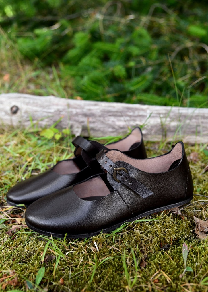 Riemenschuhe mit Schnalle - Mittelalterliches Schuhwerk für Larp & Reenactment