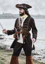 Piratenmantel Edward, Justaucorps, braun - Gewand für Mittelalter und Larp Kostüme und Fantasy