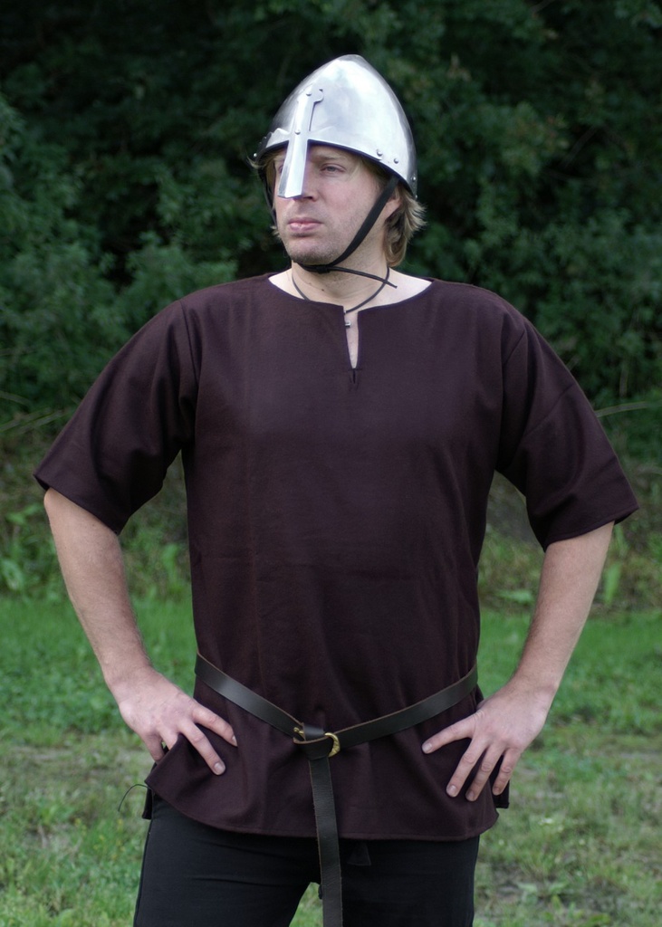 [32070-001] Tunika aus Wolle Wikinger Tunika braun - Wikingerlook vom Mittelalter Shop (M)