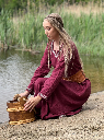 Wikingerkleid Tunika "Brigida" - Frühmittelalterliches Gewand Wikinger Kelten