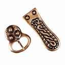 Alamannische Gürtelgarnitur  für 3 cm Gürtel - Gürtel selber machen Zubehör