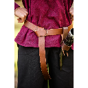 Ringgürtel aus Leder 150cm oder 190 cm braun oder schwarz