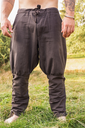 Wikingerhose mit Beinschnürung "Magnus" Braun Baumwolle - Mittelalter Gewand Larp & Reenactment