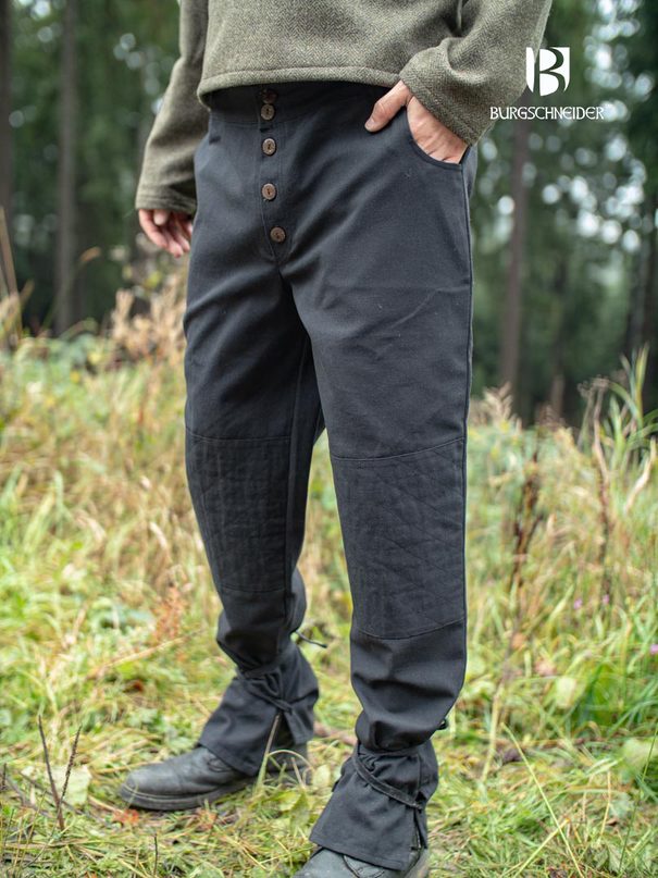 [35445-001] Hose Kergon, Schwarz - Mittelalterliches vom Burgschneider - Ranger Kollektion (S)