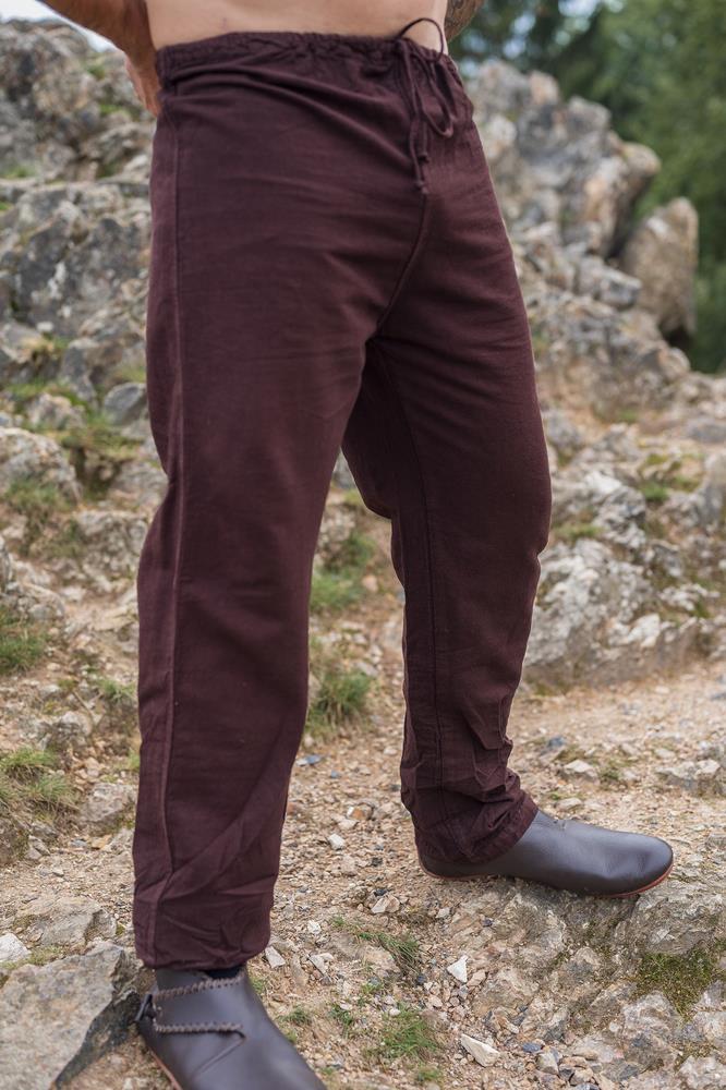 [35609-001] Leinenhose "Asmund" Dunkelbraun (S)