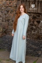 Unterkleid Freya - Eisblau: Mittelalterliches Untergewand aus Baumwolle für LARP und Reenactment
