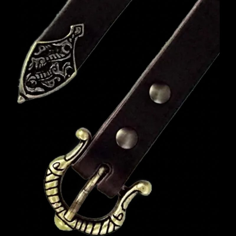 Wikinger-Gürtel - 2 cm + Riemenende