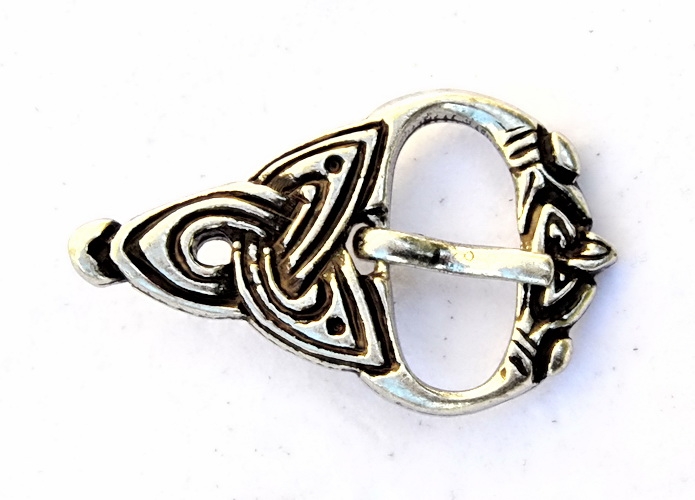 [4417-002] Wikinger Gürtelschnalle für 2 cm Gürtel, Replik Mittelalter Reenactment (Bronzefarben)