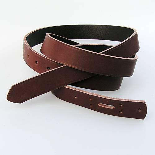 [11 La-Ro 2.br] Langer Gürtelrohling aus Kernleder 2,0  cm breit - 165 cm Länge für Mittelaltergürtel - 2 Farben (braun)