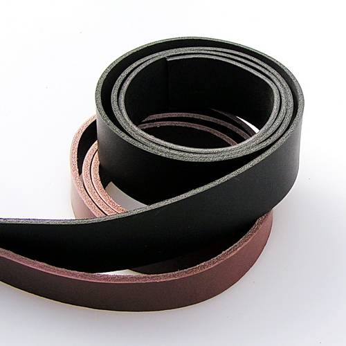 Extra-langer Lederstreifen 2  cm breit,  1,8 - 1,9 m Länge für Mittelaltergürtel - 2 Farben