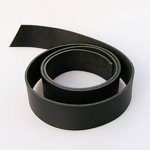 [11 Ke-Str 2.br] Lederstreifen aus Kernleder mit 2  cm Breite, ca. 1,15  bis 1,25  m lang für Gürtel Selbermachen (braun)