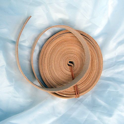 [4761-001] Endlosriemen 1,5 cm breit  für sehr lange Gürtel aus Rinderkernleder - Natur, schwarz oder braun (braun)