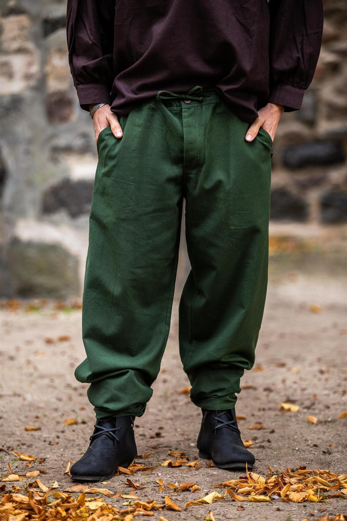 [5218-001] Mittelalterhose weit mit Bundzug - Mittelalter Gewand Larp & Reenactment (S)