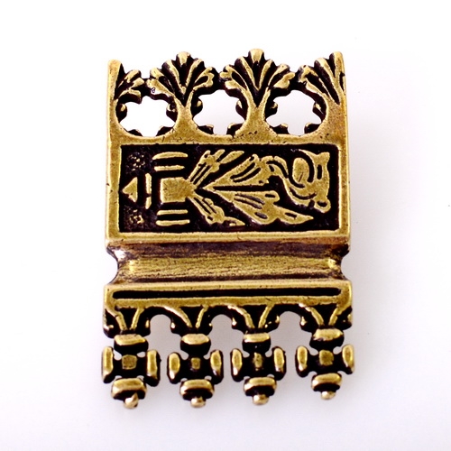 [5229-001] Riemenende "Erik" - für 3 cm Gürtel (silber)