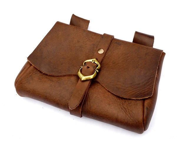 Mittelalterliche Gürteltasche Accessoire für Mittelalter Kostüme, Reenactment und LARP Bekleidung