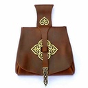 Wikinger Tasche Birka mit Beschlägen Accessoire für Mittelalter Kostüme, Reenactment und LARP Bekleidung