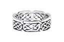 Beltane Silber 925 Ring im keltischen Stil - Schmuck Accessoire für Historische Gewandungen, Reenactment und Liverollenspiel