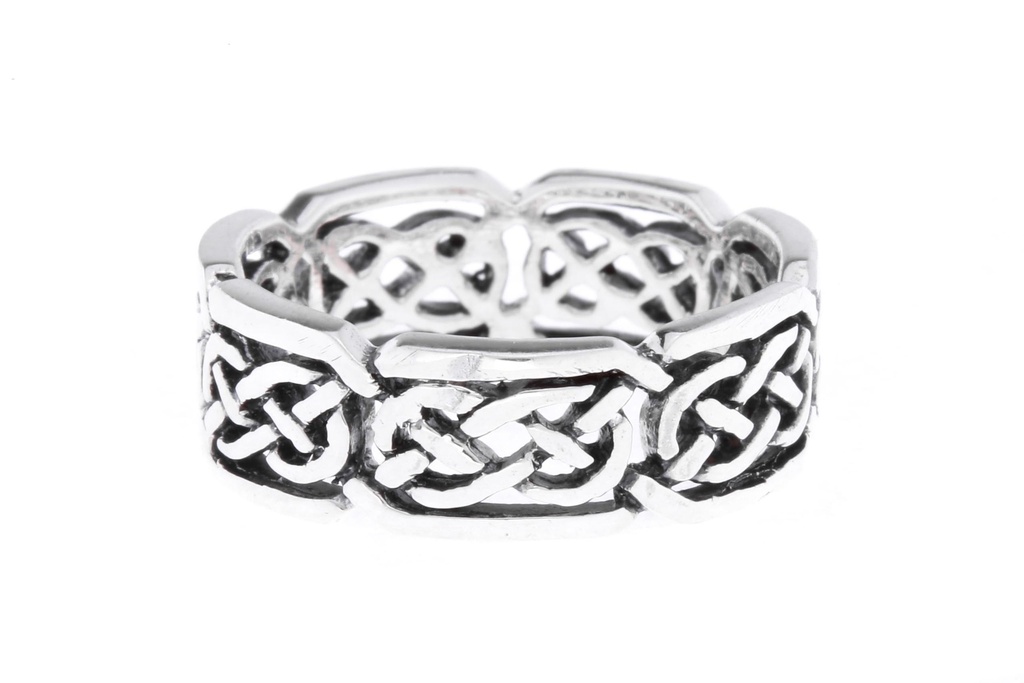 [WDr216-011] Schmuck Ring Belenus 7 mm – Silber 925 – Massiver Keltischer Knotenring (15 / 48)