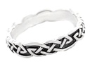 Colin Silber 925 Ring im keltischen Stil - Schmuck Accessoire für Historische Gewandungen, Reenactment und Liverollenspiel